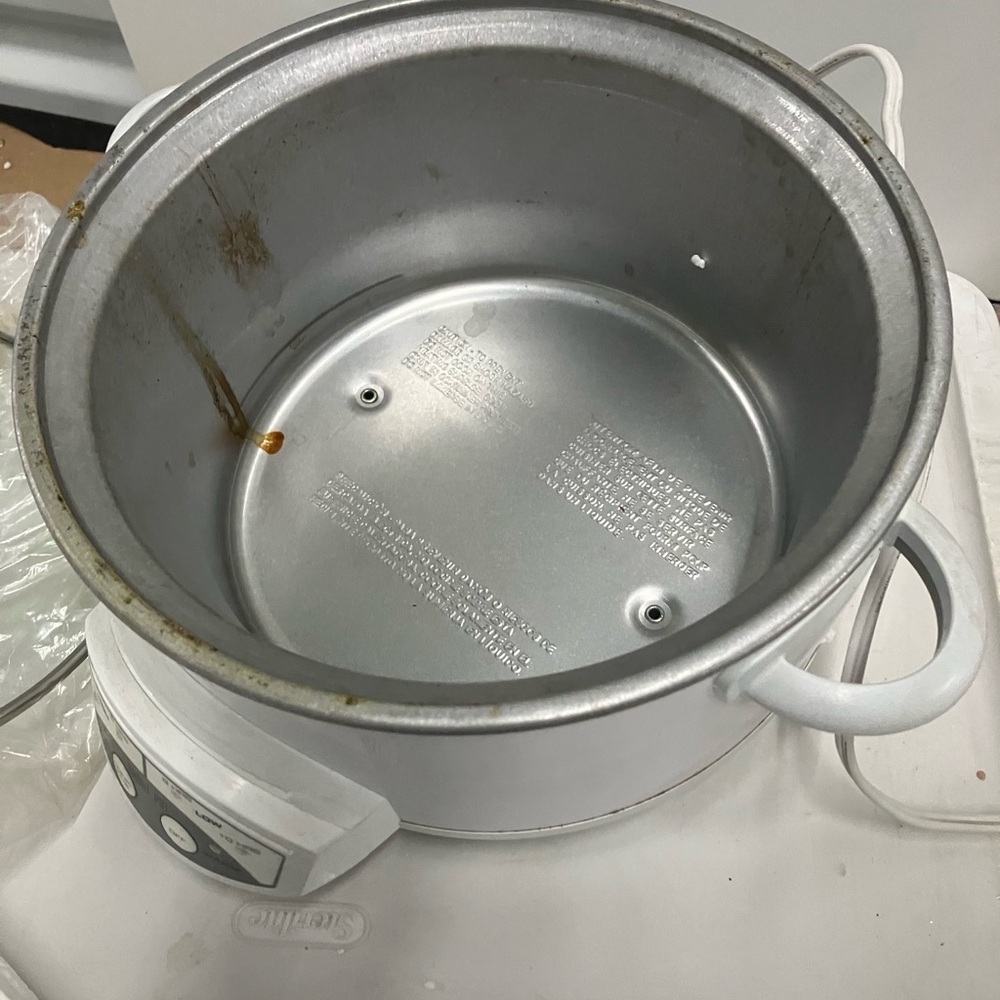 RIVAL White 2001 Crock Pot Smart Pot Slow Cooker 5 QT round Model 3060W EUC - Picture 8 of 10